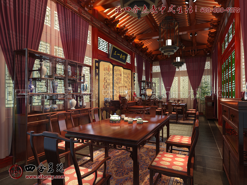 古典與文蘊在其中流轉體現出非凡品味 四合院休閑會所