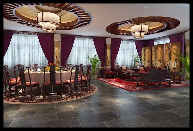 中式酒店設(shè)計效果圖